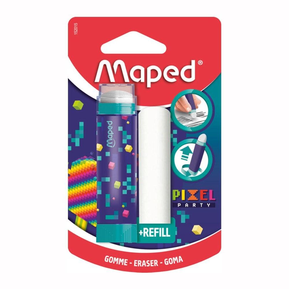 Borracha escolar de tubo Pixel Party 152015 - Maped