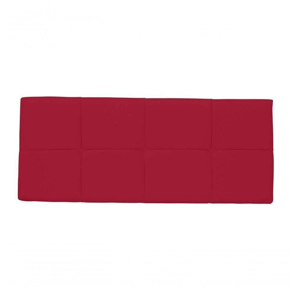 Painel Cabeceira Casal 1,40cm Smf Decor vermelho