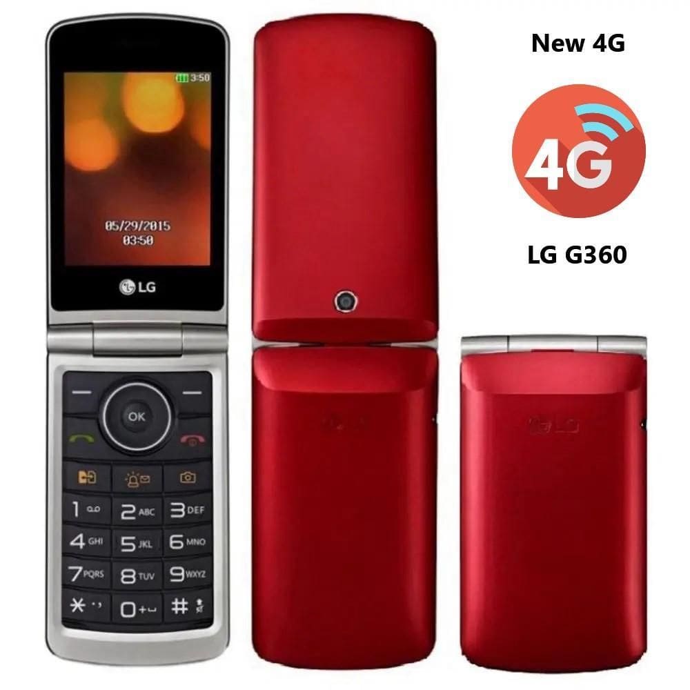 Celular Idoso 4G Lg G360 Dual Sim Flip Novo 4G Câm. Fm