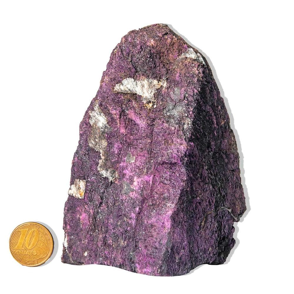 01 Purpurita Bruta Pedra Natural 11 a 16cm 900 a 1100g Tipo B