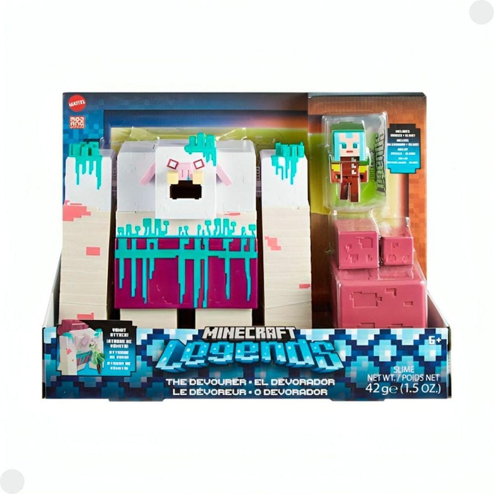 Conjunto Minecraft Legends Boneco O Devorador HNC08 - Mattel