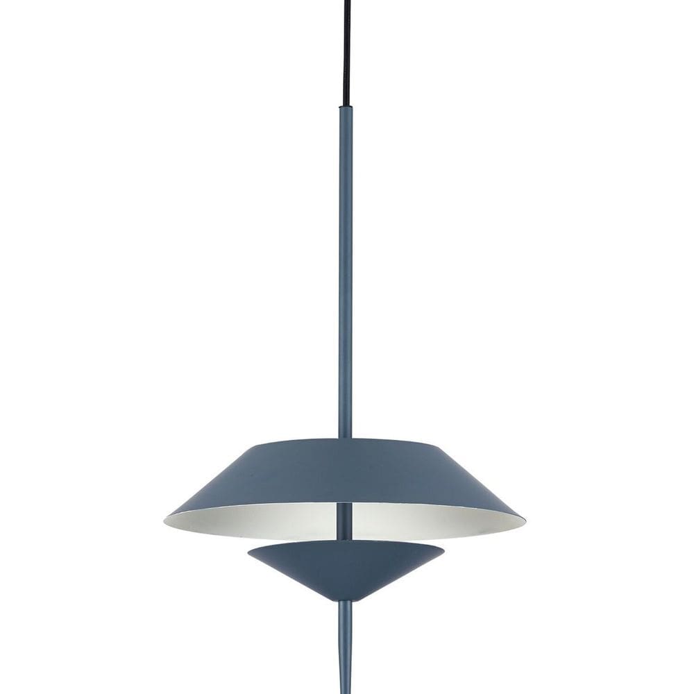 Pendente 1x Led 10w Flugo Bella Iluminação Cinza