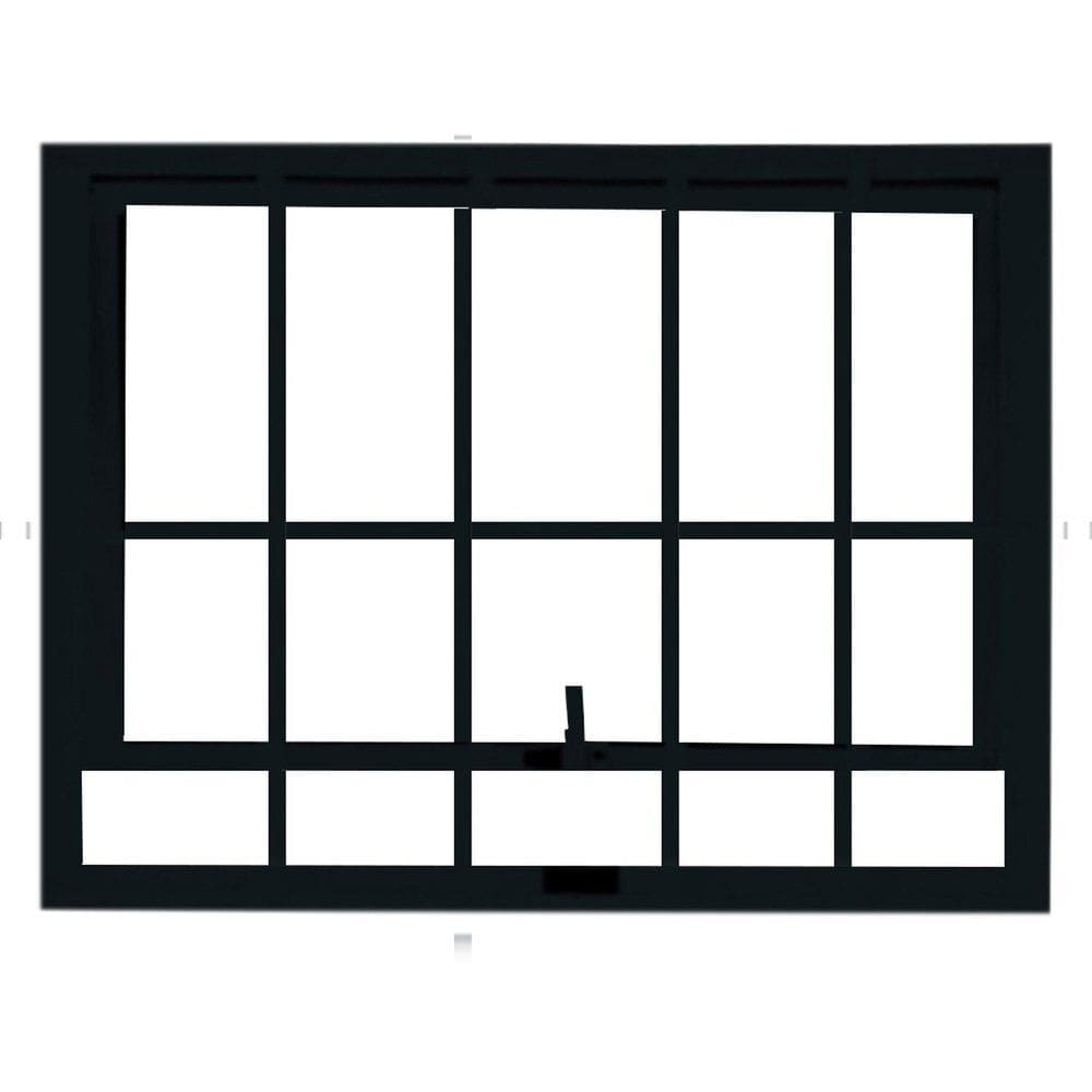 Janela Vitro Maxim Ar com Grade Alumínio 60x80cm Veneza Preto