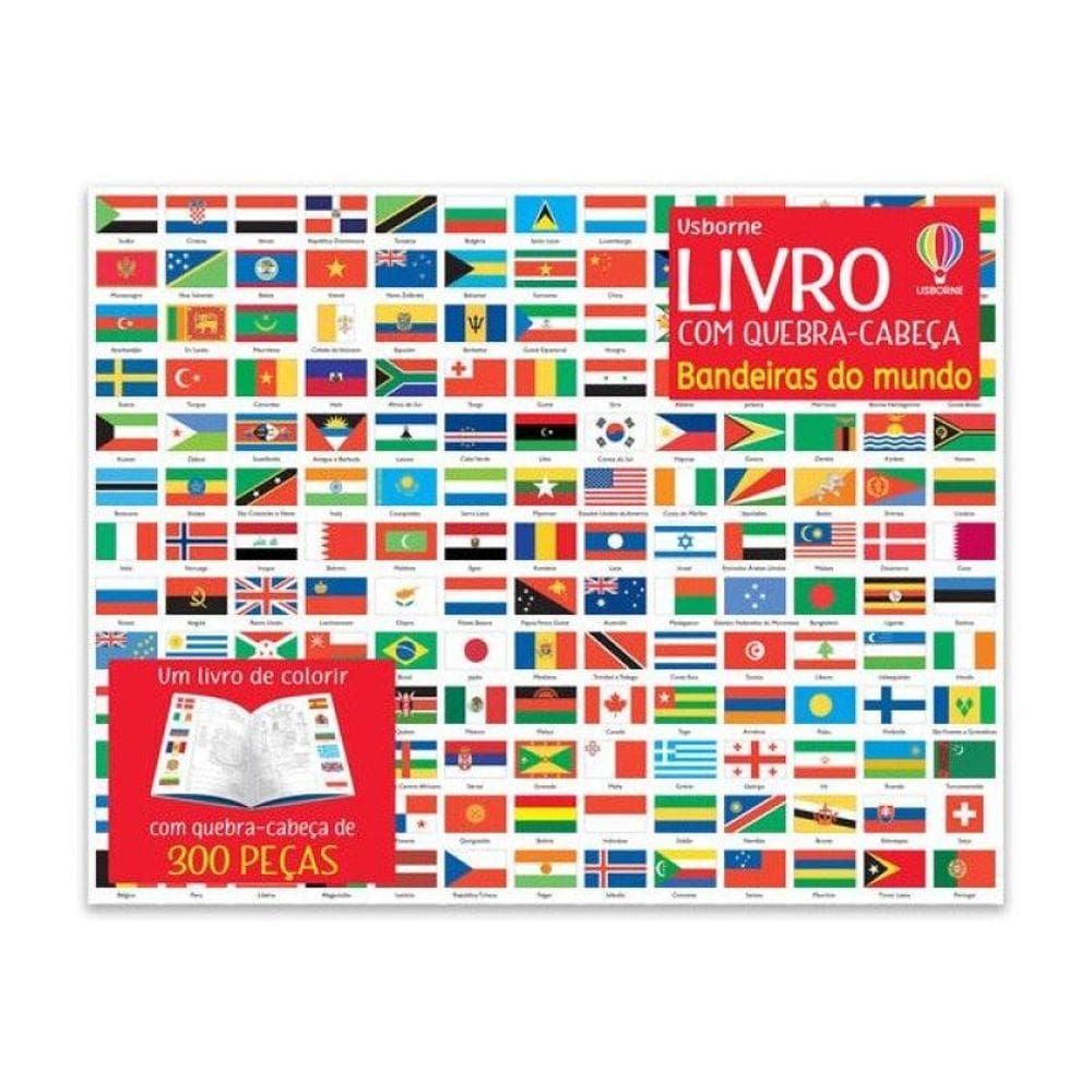 Bandeiras Do Mundo: Livro Com Quebra-Cabeça