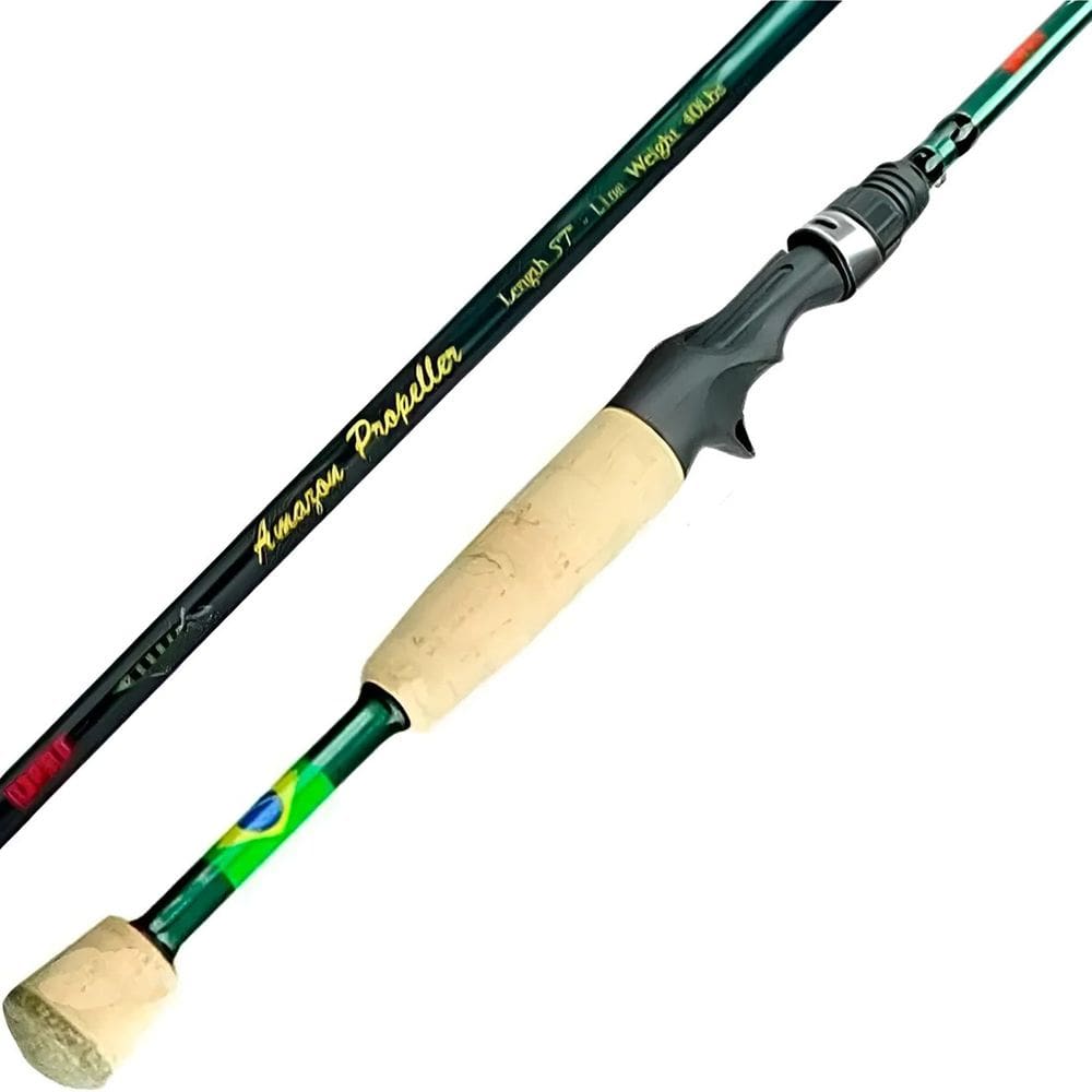 Vara Rapala Amazon Propeller 1,68m 5`7`` 20-40lb Carretilha 8 Passadores Fuji
