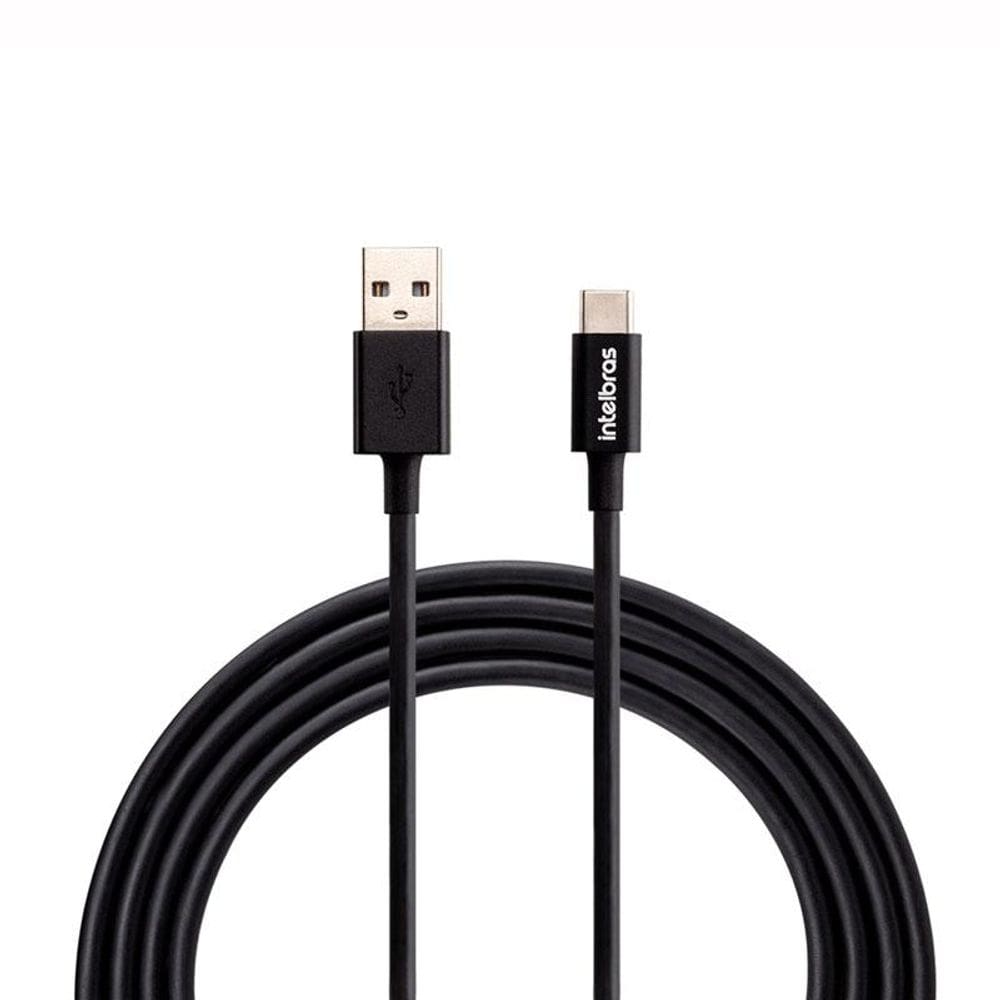 Cabo micro USB PVC Preto 1,2m EUAB12PP - Intelbras