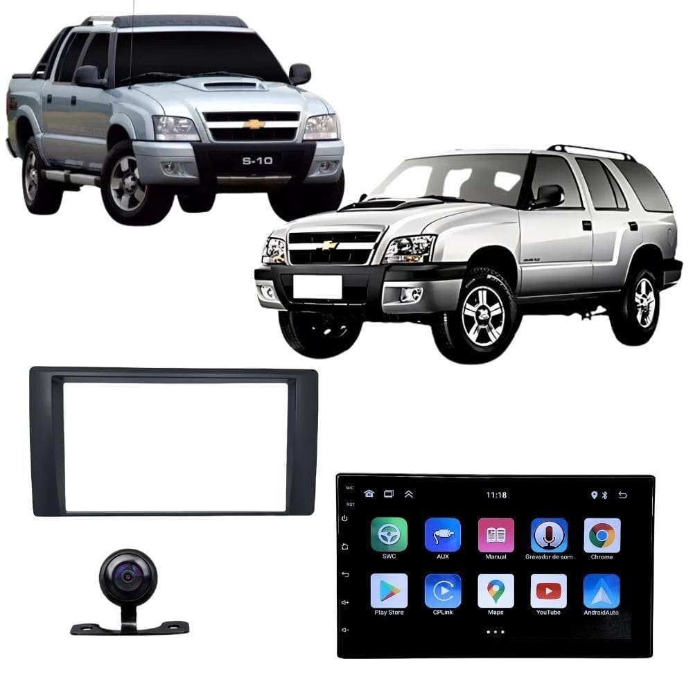 Kit Multimidia Android Chevrolet S10 Pitbull E Blazer 2001 A