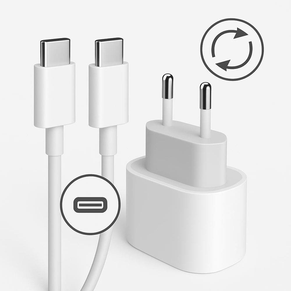 Carregador Celular Branco Compatível Com Moto E40