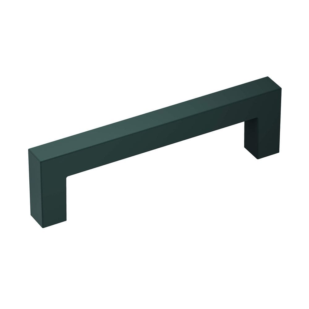 Cabinet Pull Amerock Monument, preto fosco, alumínio de 96 mm