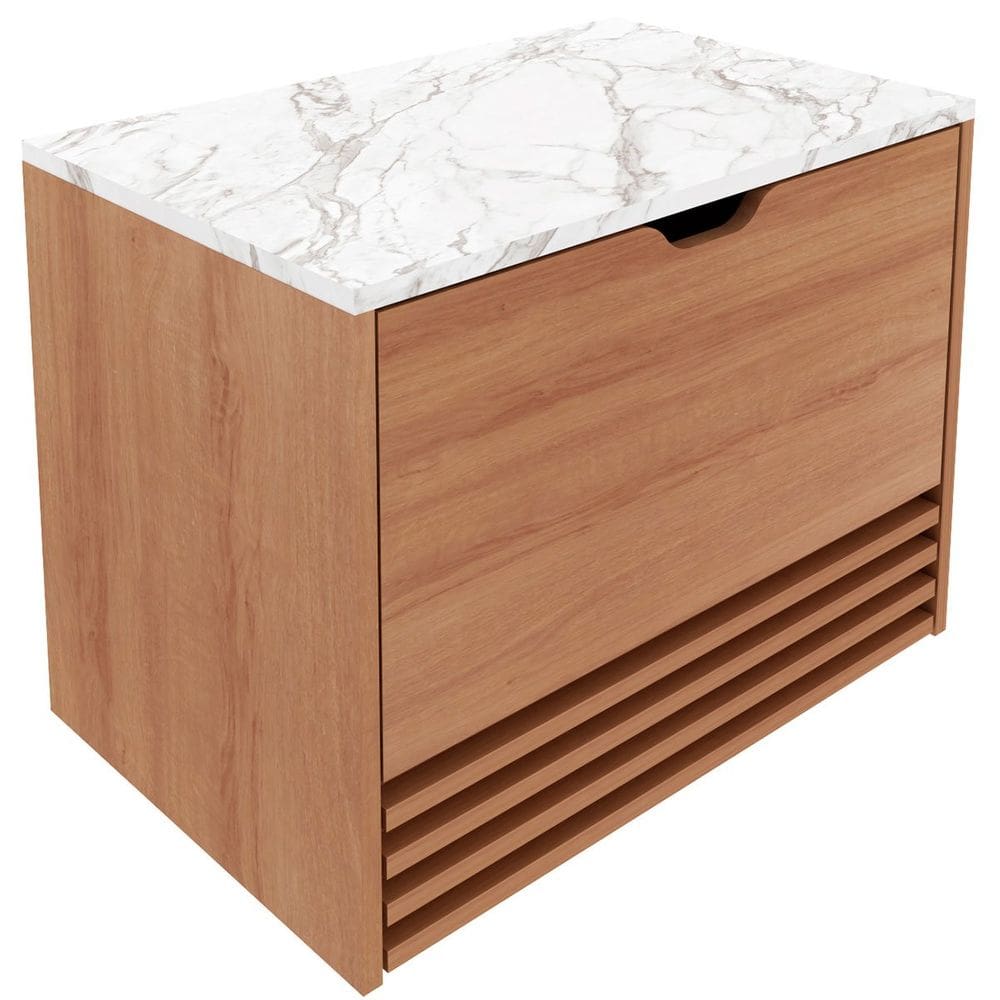 Gabinete de Banheiro 60 cm 1 Porta 1 Gaveta Sâmia