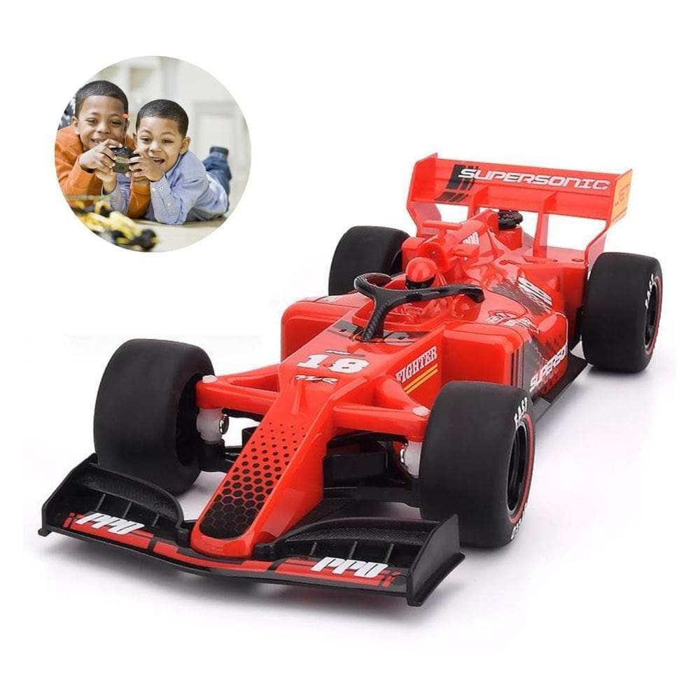 Carrinho F1 Controle Remoto Efeito Fumaça E Luzes Led