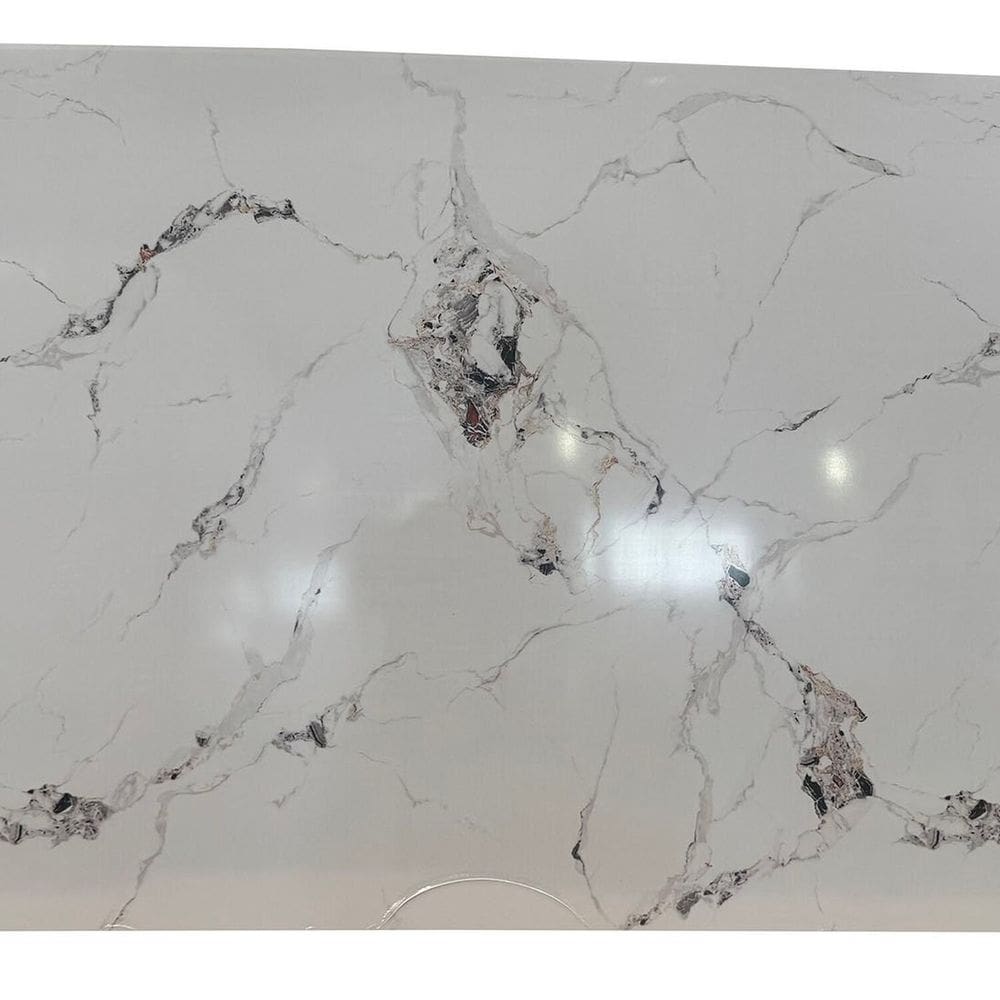 Revestimento Decorativo Premium Placa Marmorizada 244cm X 122cm 2,97m² de Cobertura Soft Shadow