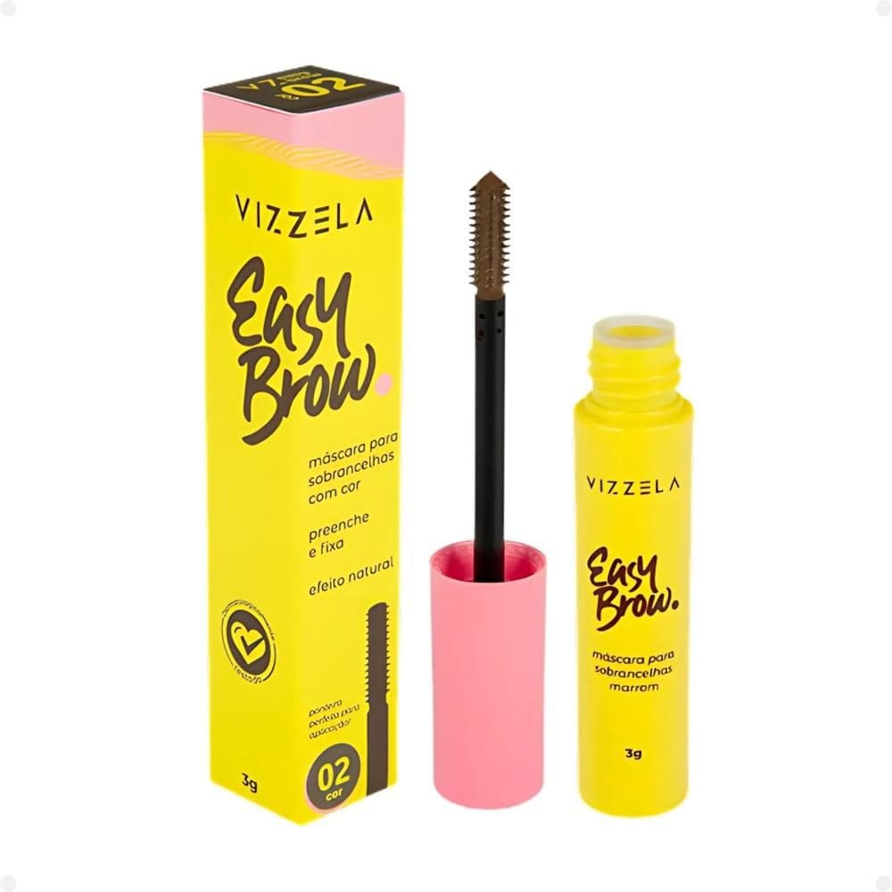 Máscara Para Sobrancelhas Easy Brow Marrom Cor 02