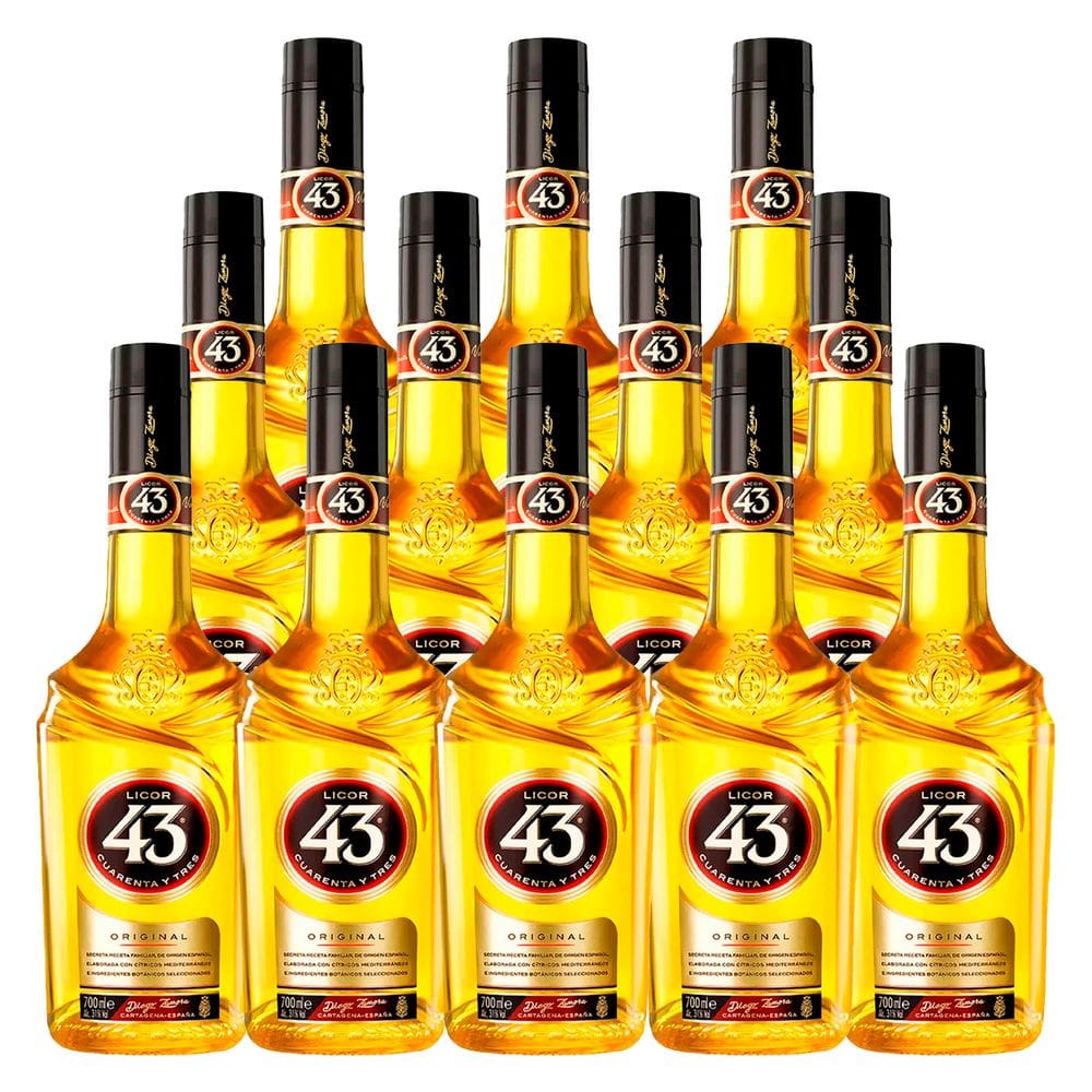 Licor Creme 43 Cítrico Diego Zamora 700ml 12 Unidades