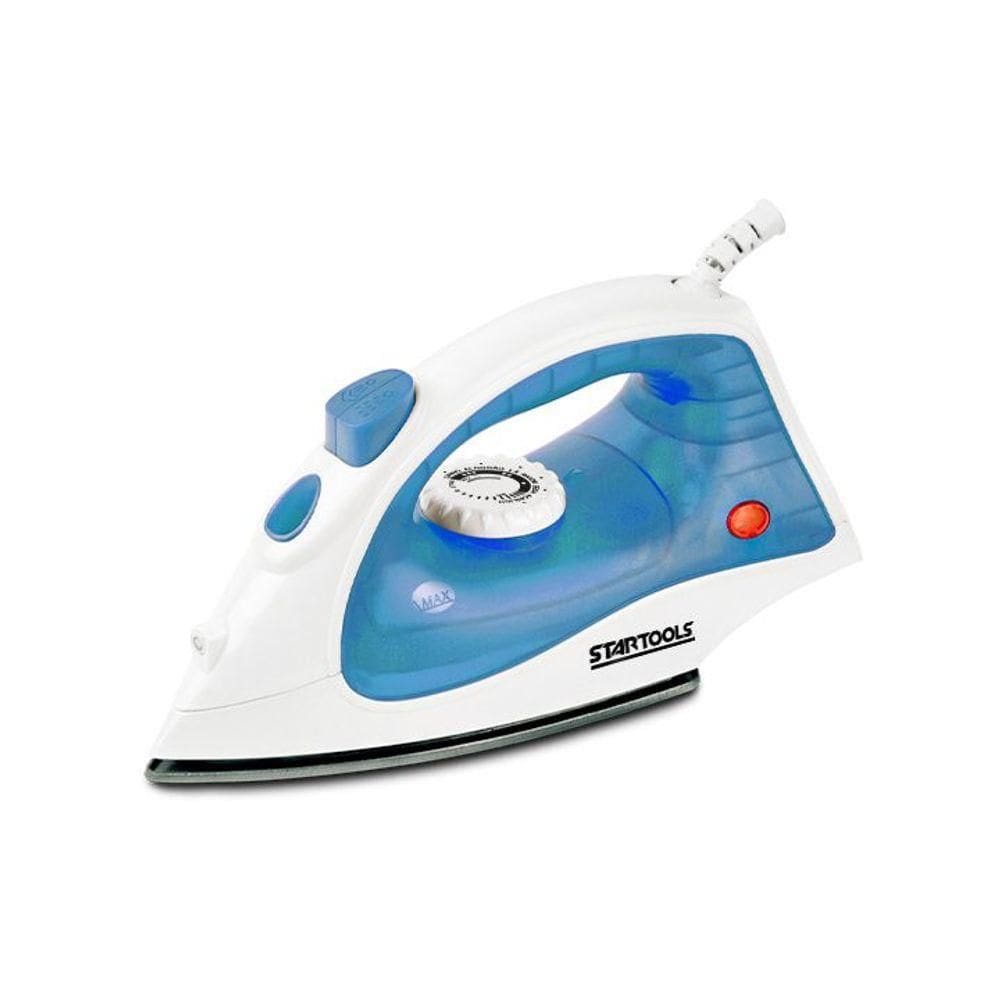 Ferro De Passar à Vapor Azul Base Antiaderente 1500w 220V