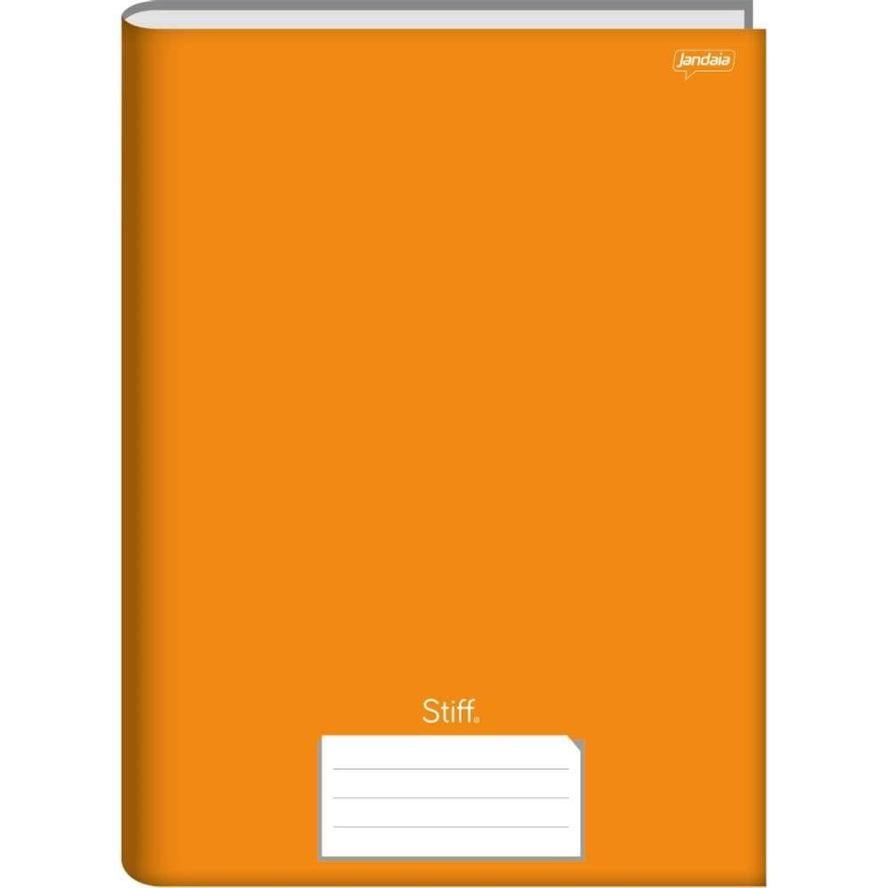 Caderno Brochurão Capa Dura Stiff 48fls Univ. Laranja 10unid