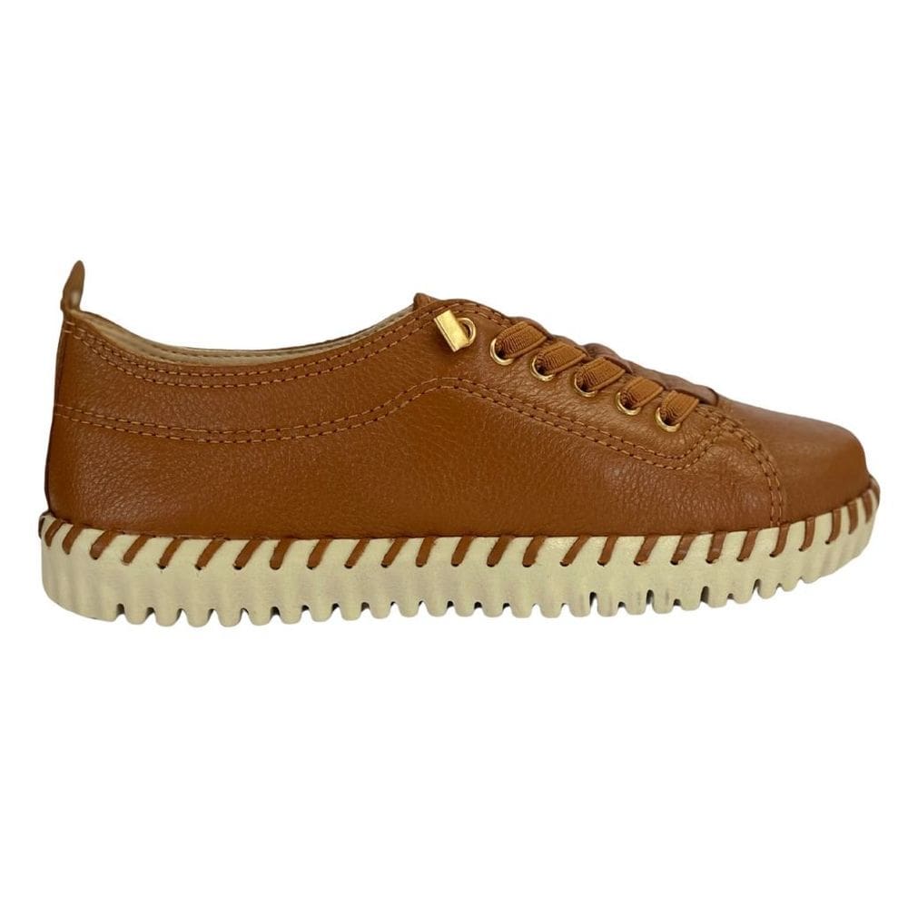 Tênis Bottero 374102 Feminino Caramelo casual