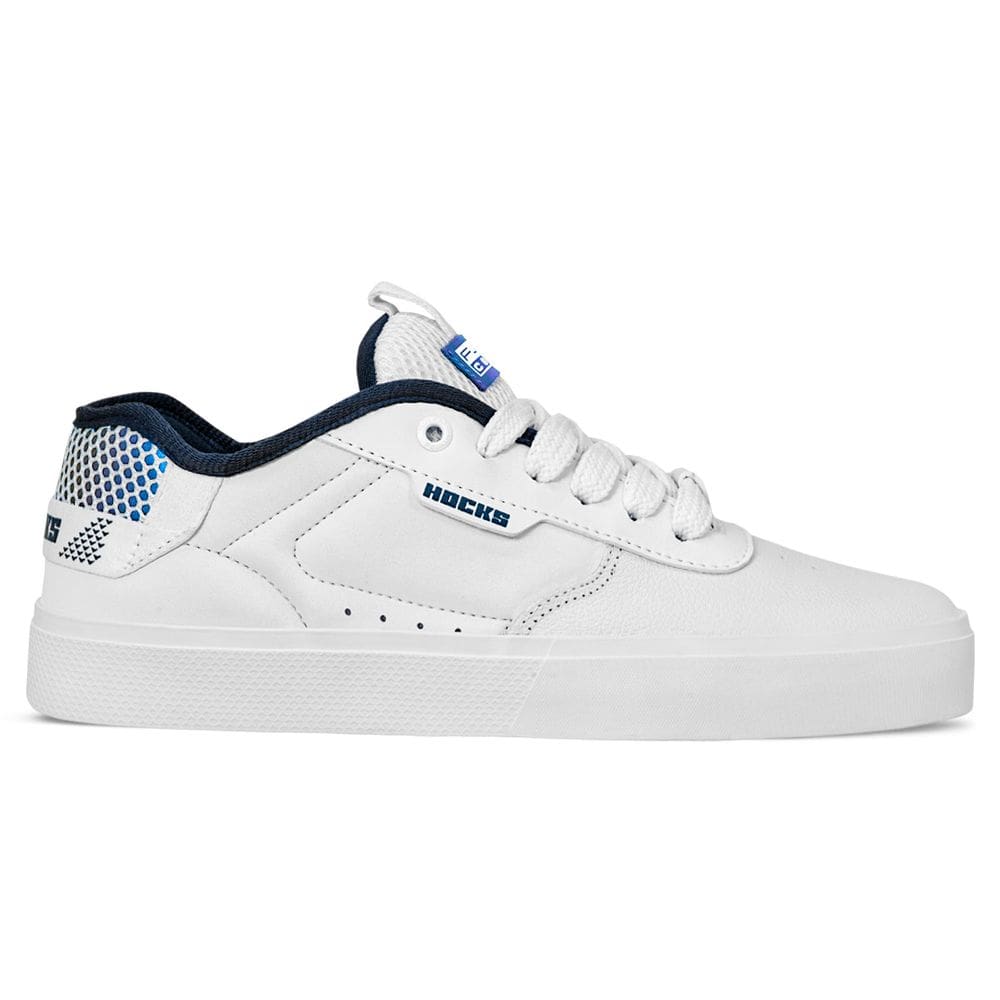 Tênis Hocks Unissex Flat Core Plus Safira | Branco