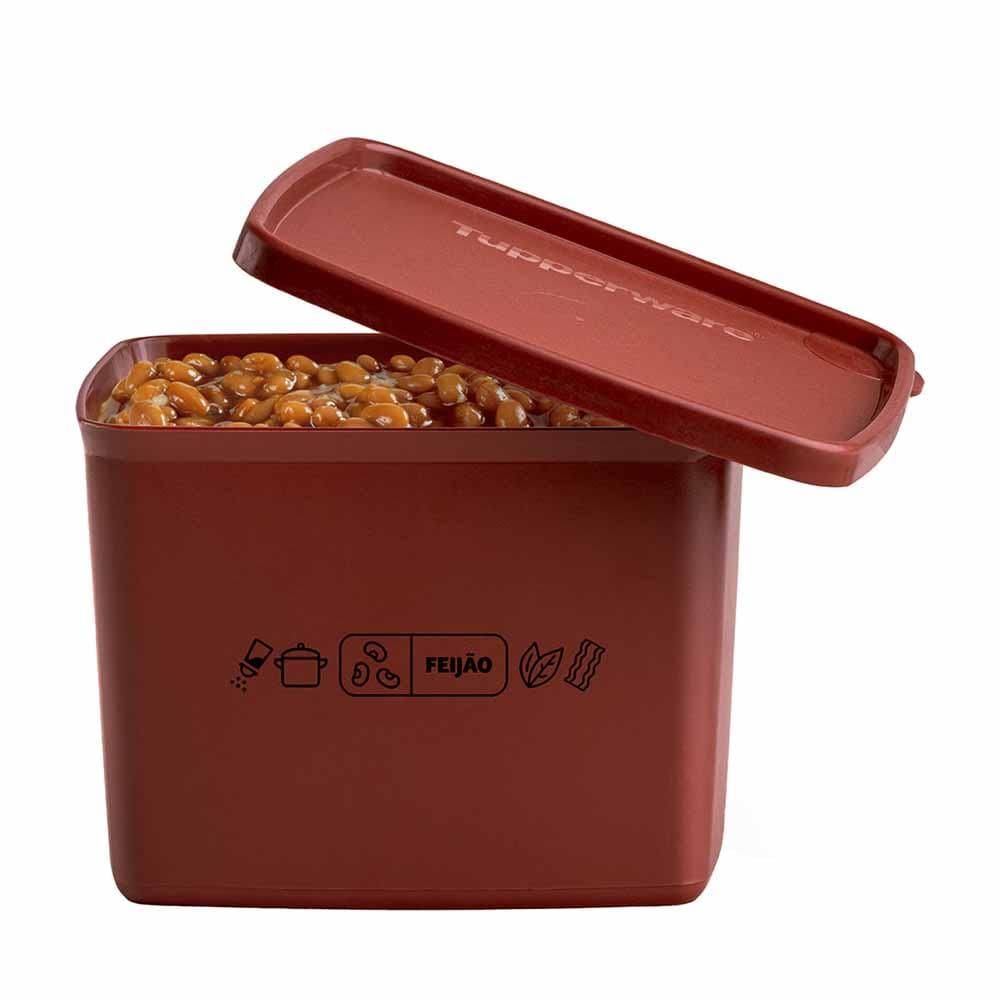 Pote Hermético Tupperware Jeitoso Mix Feijão Marrom 800ml