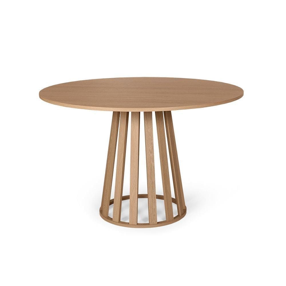 Mesa de Jantar Redonda 6 Lugares 120cm em MDF Gabi