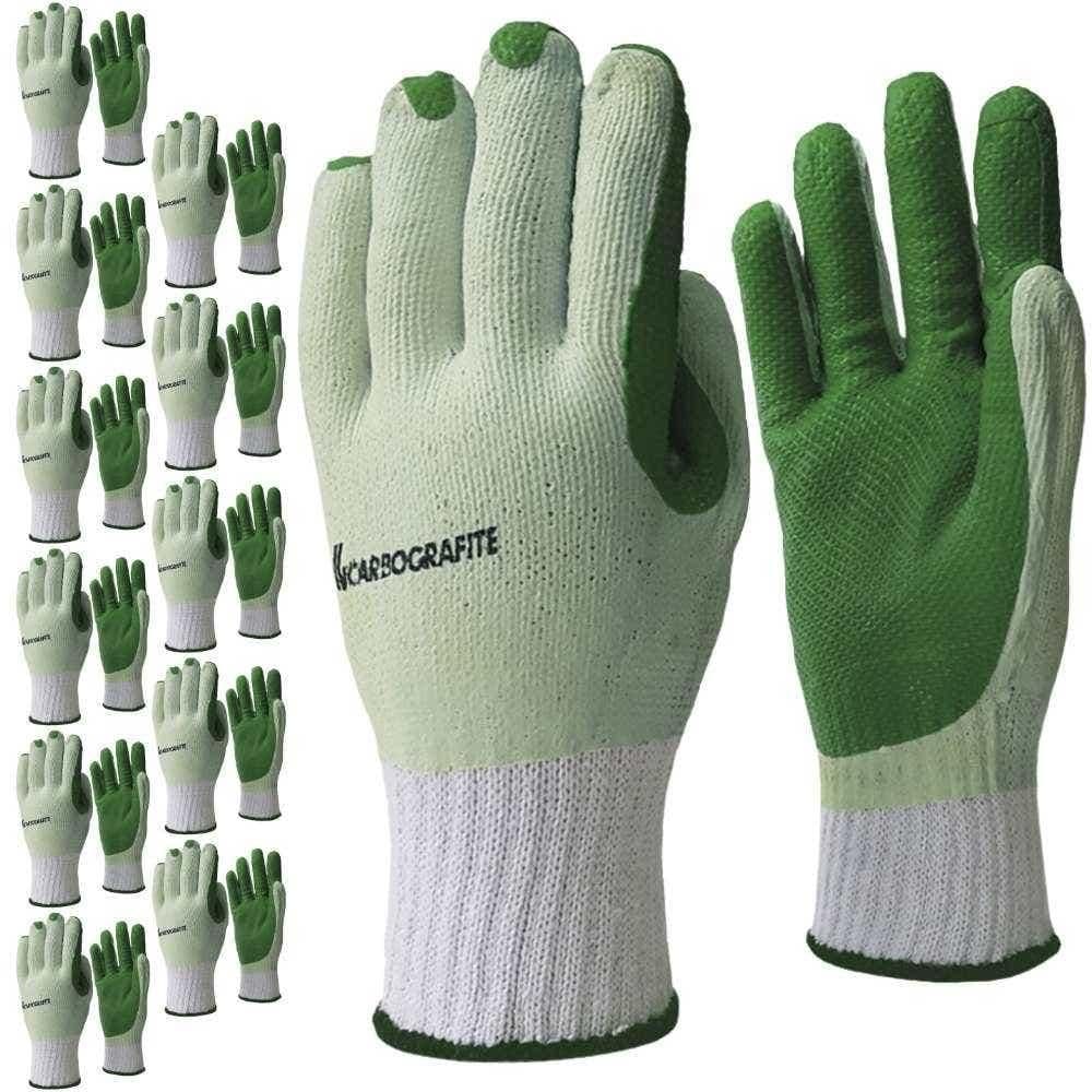 Luva de Proteção Industrial Super Grip com 12 Pares CARBOGRAFITE