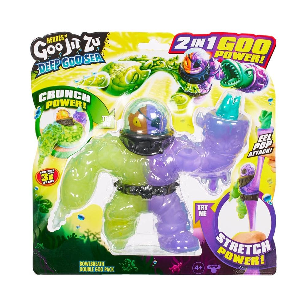 Boneco Elástico 2 Em 1 Do Bowlbreath - Goo Jit Zu Deep Goo Sea