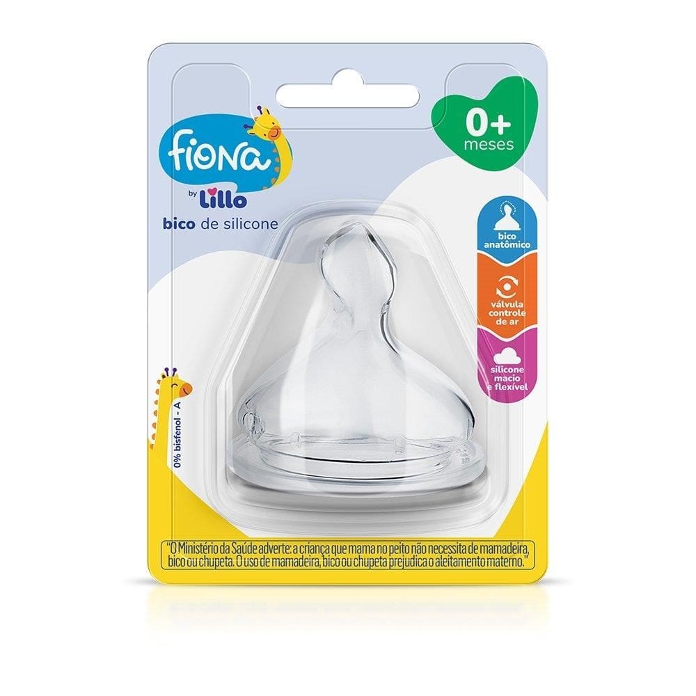 Bico para Mamadeira Fiona Silicone Tamanho 2
