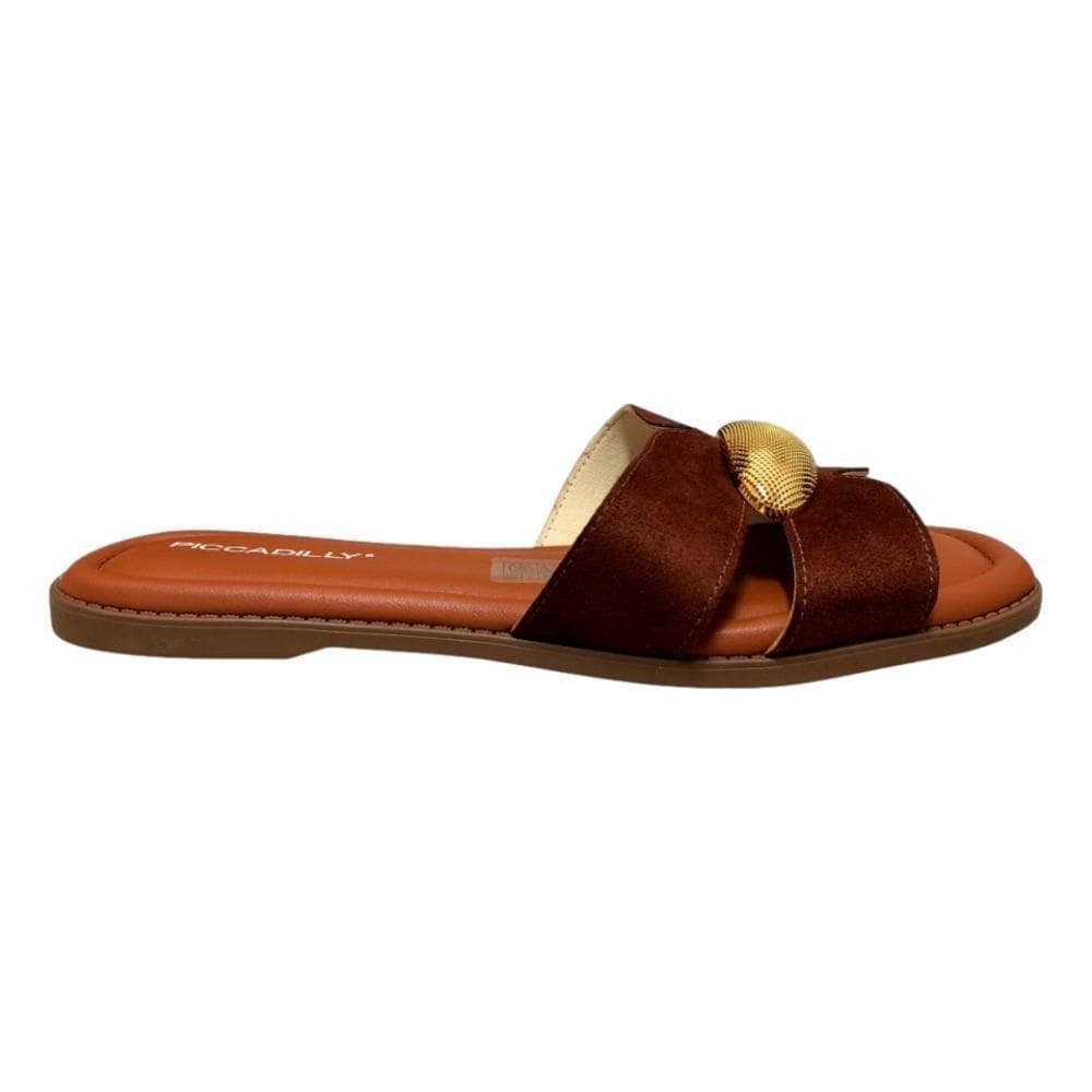 Chinelo Slide Piccadilly Camurca Feminino 508069