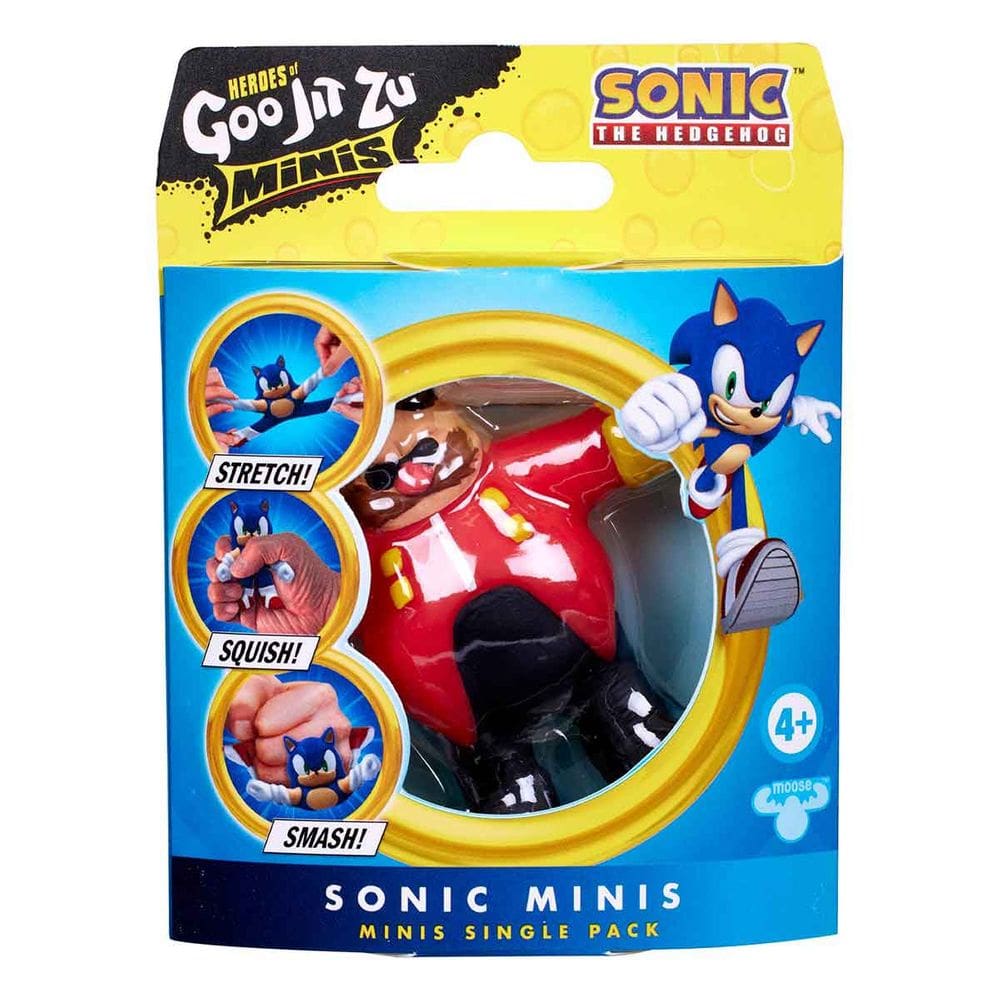 Mini Boneco Elástico Do Dr. Eggman (Novo) - Goo Jit Zu Sonic
