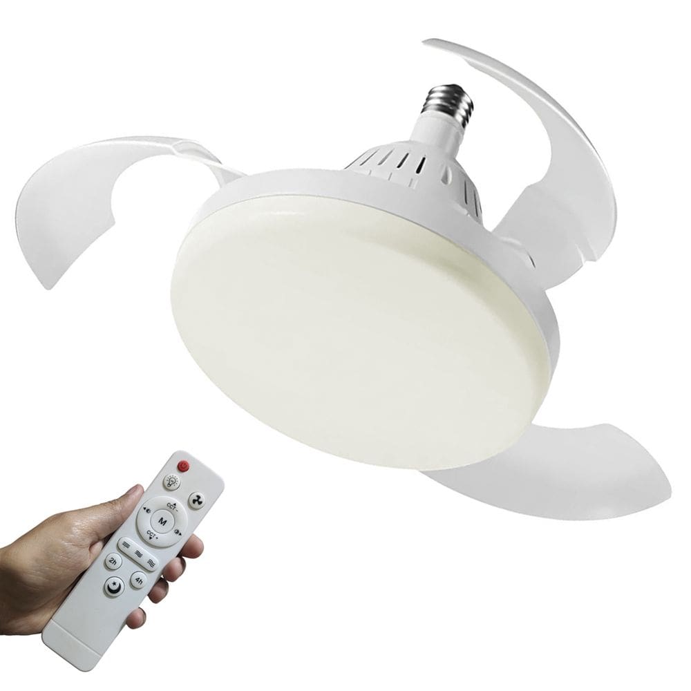 Ventilador Teto Retratil Lampada Led 3 Em 1 Iluminaçao Ajustavel Controle Remoto Sol Verao Casa Sala Quarto Apartamento