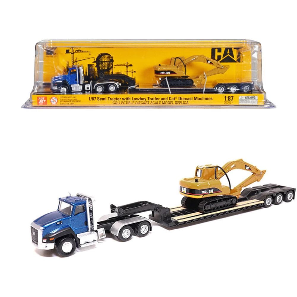 Caminhão e Retro Escavadeira Caterpilla CT660 & 315C L 1/87