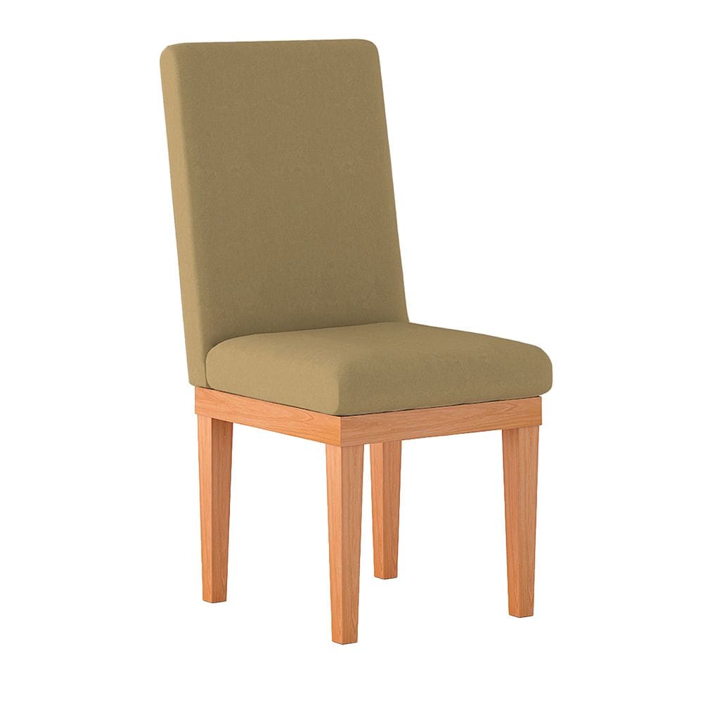 Cadeira de Jantar Estofada em Suede
