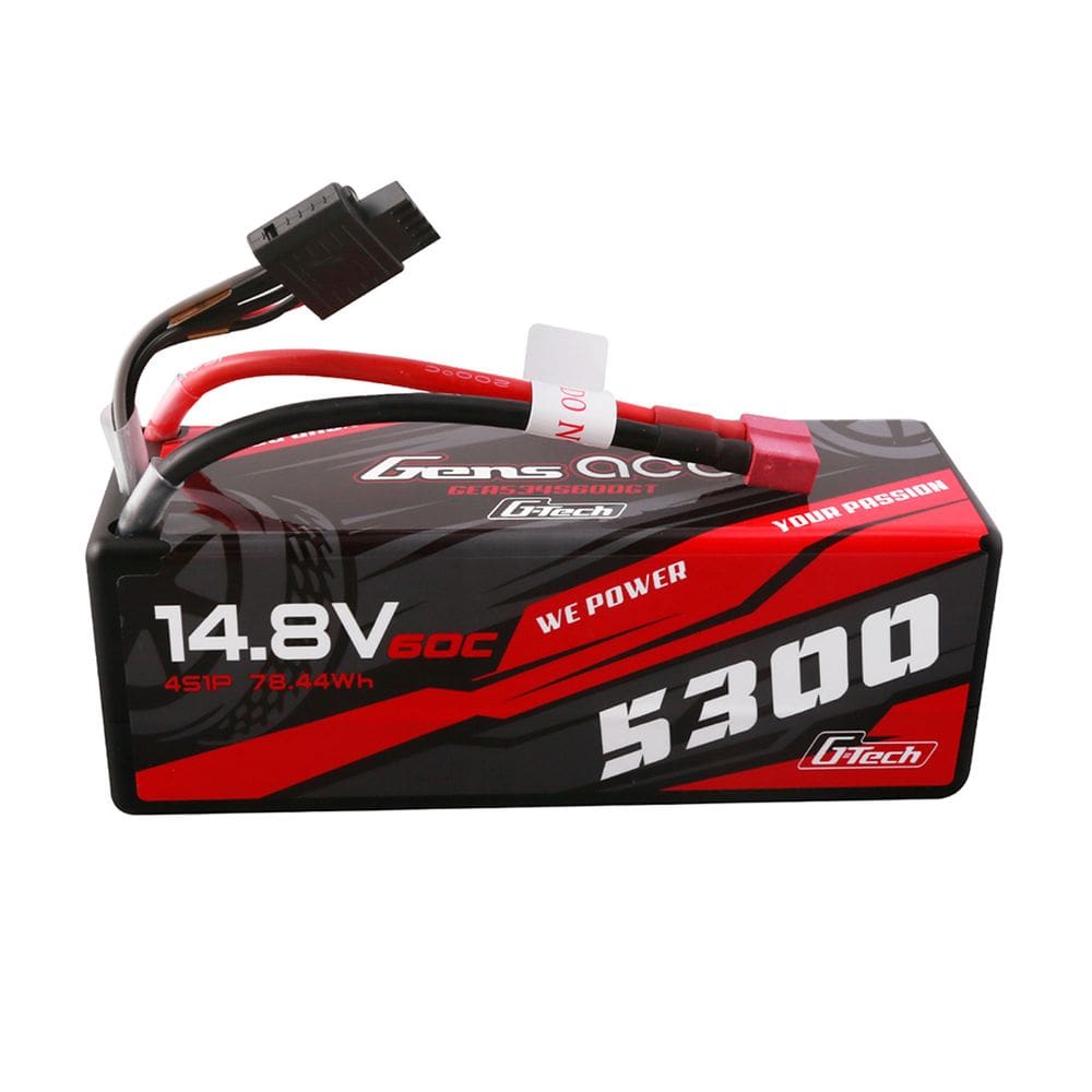 Bateria Gens Ace 14.8V 5300Mah 60C 4S G-Tech Hardcase 14#