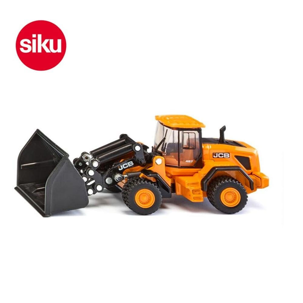 Miniatura Trator Pá Carregadeira JCB 457 WLS 1/87 Siku