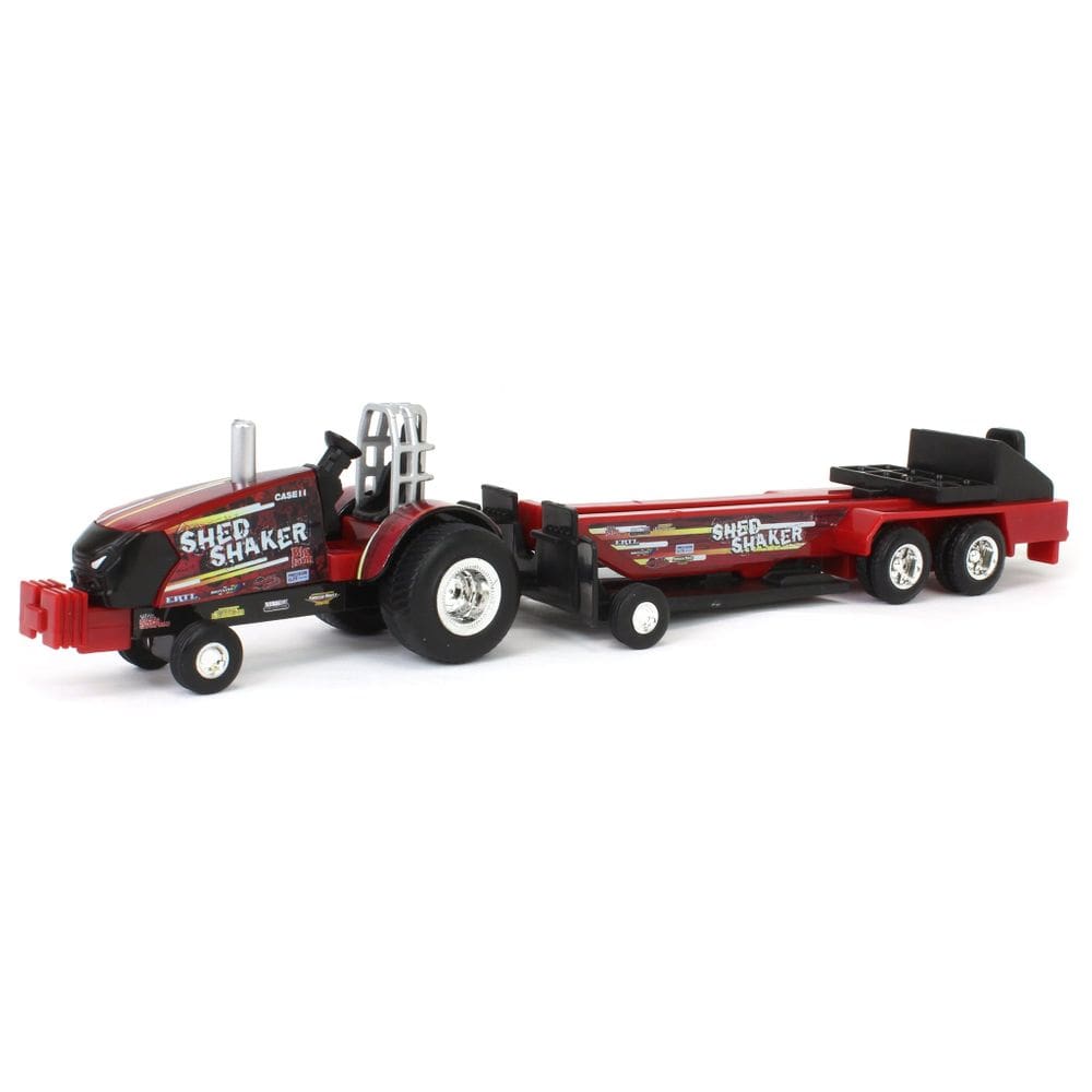 Miniatura Trator Case IH Pulling com Trenó 1:64 Ertl