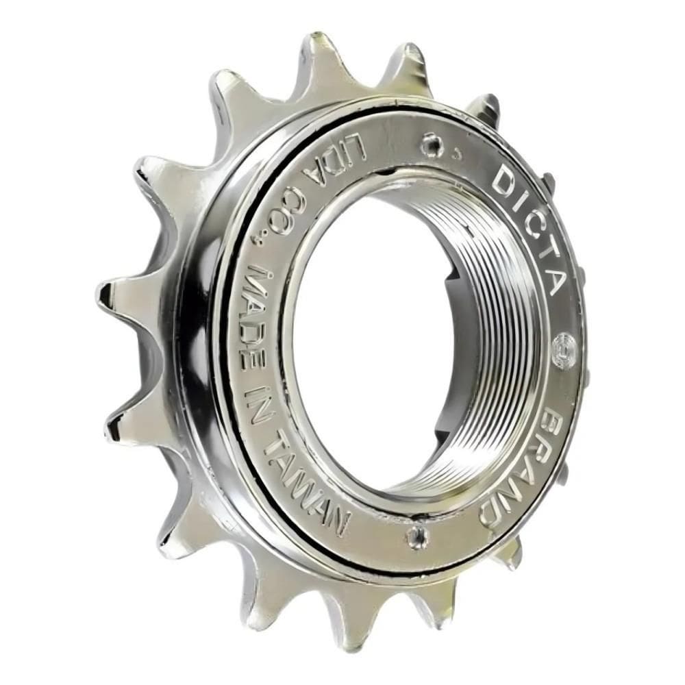 Catraca 16 dentes Cromada de Rosca Reforçada Wheeling Bike Bmx Esferada