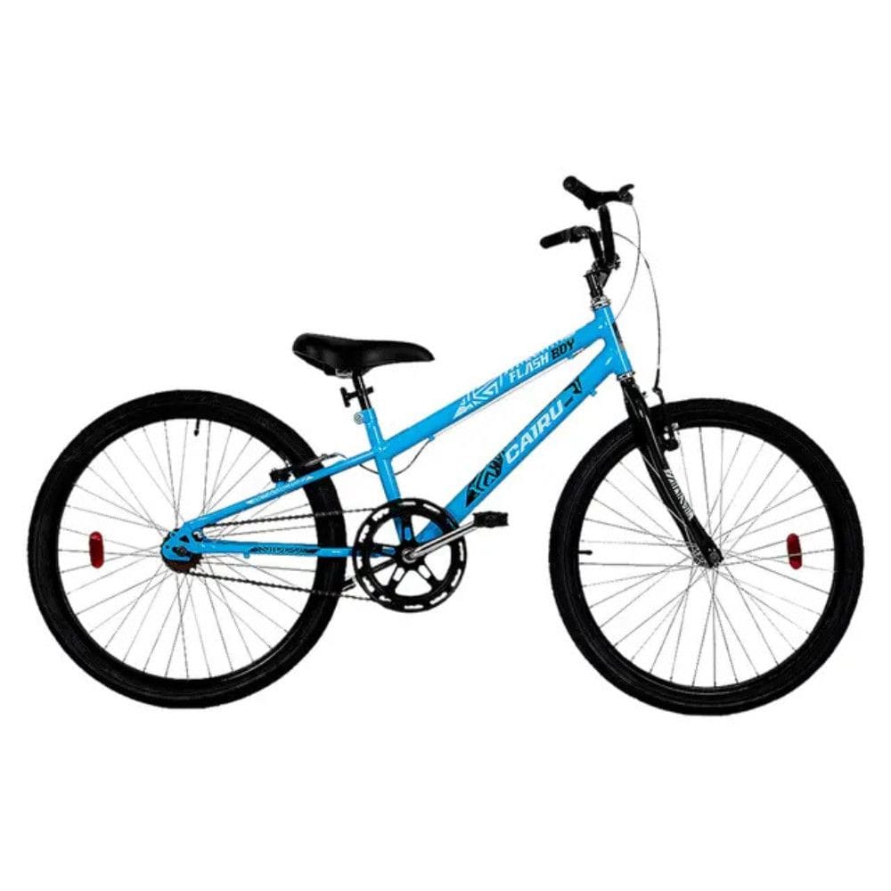 Bicicleta Aro 24 Cairu Flash Boy Sem Marcha Freio V-Break Canote Regulável