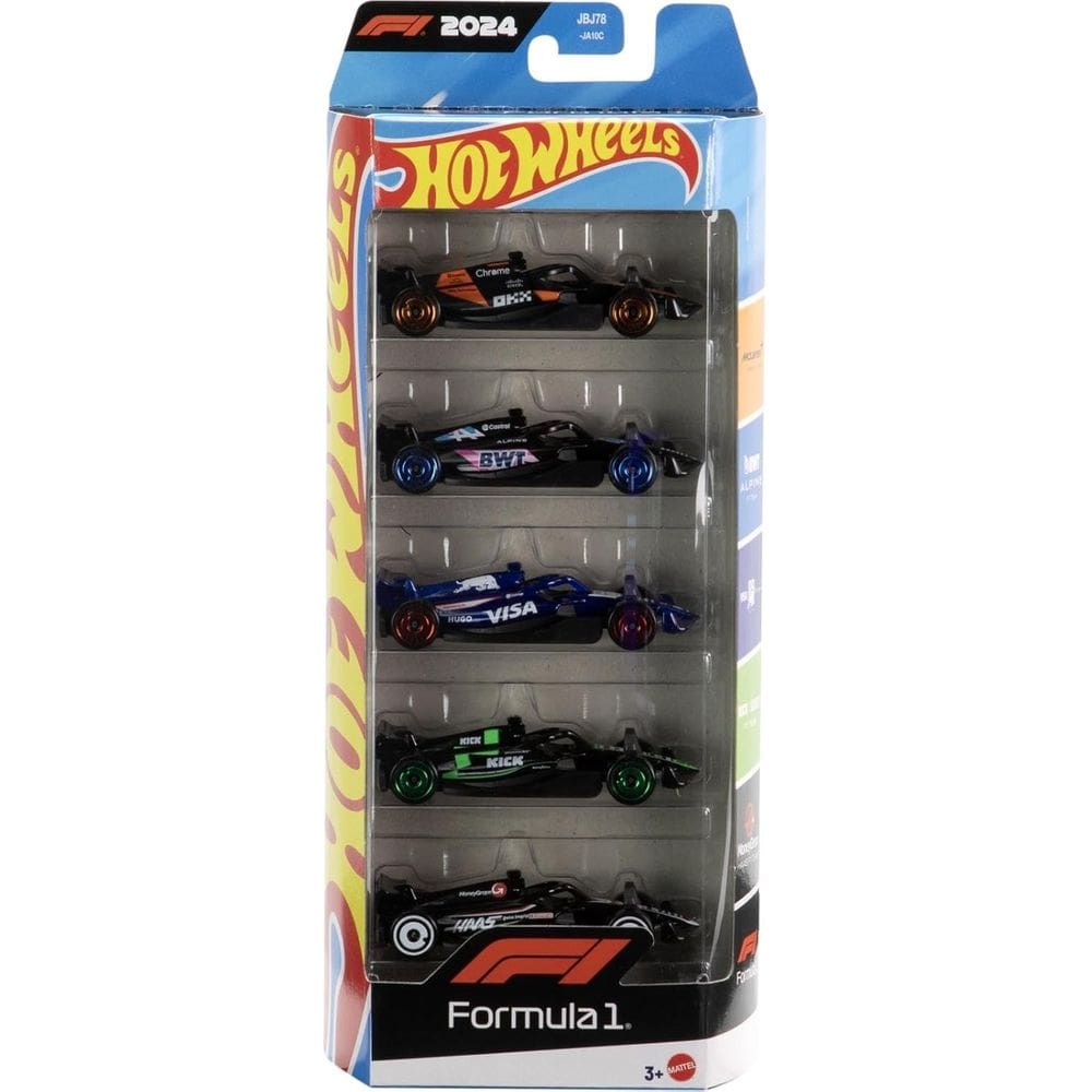 Pack 5 Hot Wheels -Formula 1 - JGF58