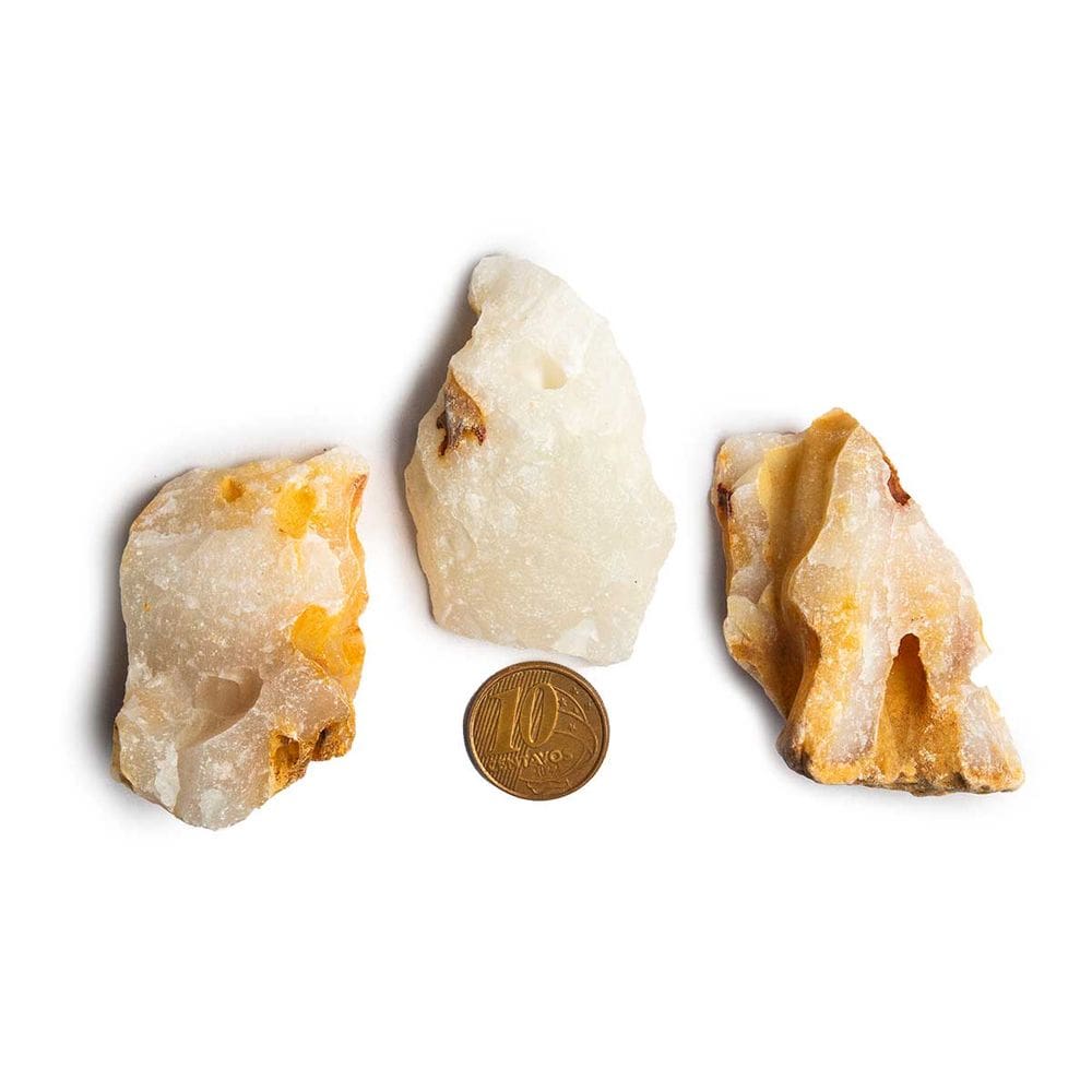 03 Alabastro Bruto Natural 4 a 6cm 25 a 50g Tipo B