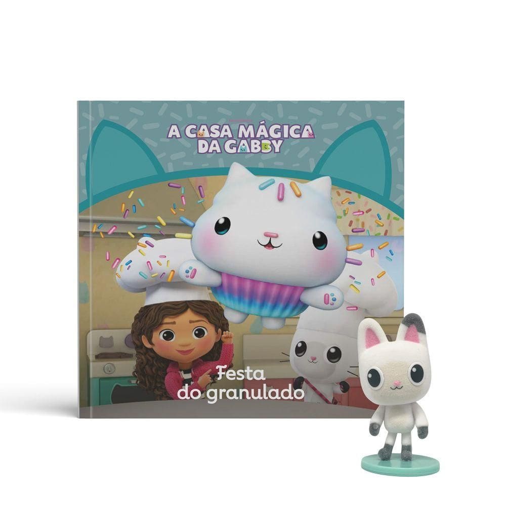 Gabbys Dollhouse Livro Festa do Granulado - Fun Divirta-se