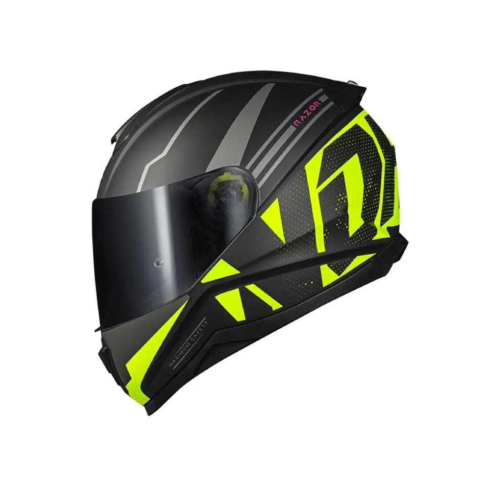 Capacete Norisk Razor Full Matte Black Yellow (56)