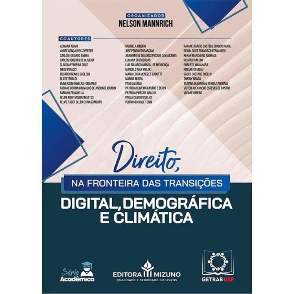 O Direito Na Fronteira Das Transições Digital, Demográfica E Climática - 2025