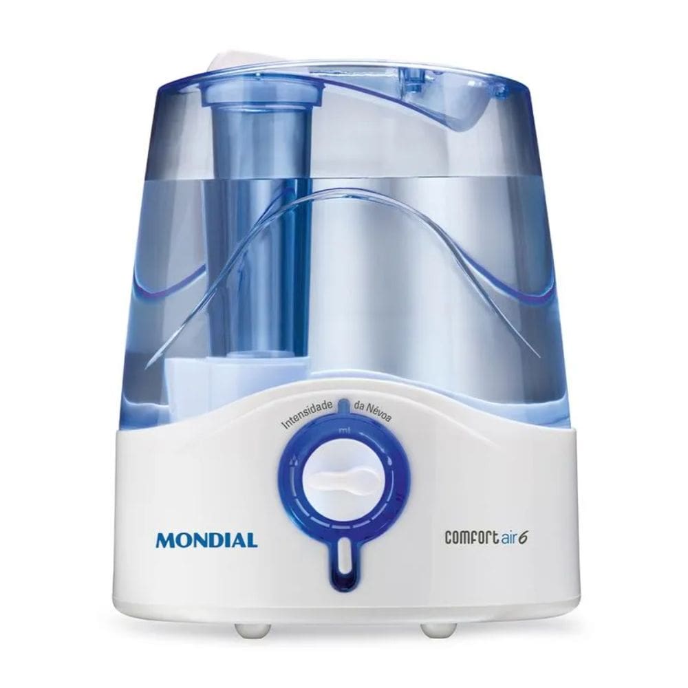 Umidificador de Ar Mondial Comfort Air 6 Ultrassônico Reservatório 4L Branco/Azul Bivolt - UA-07