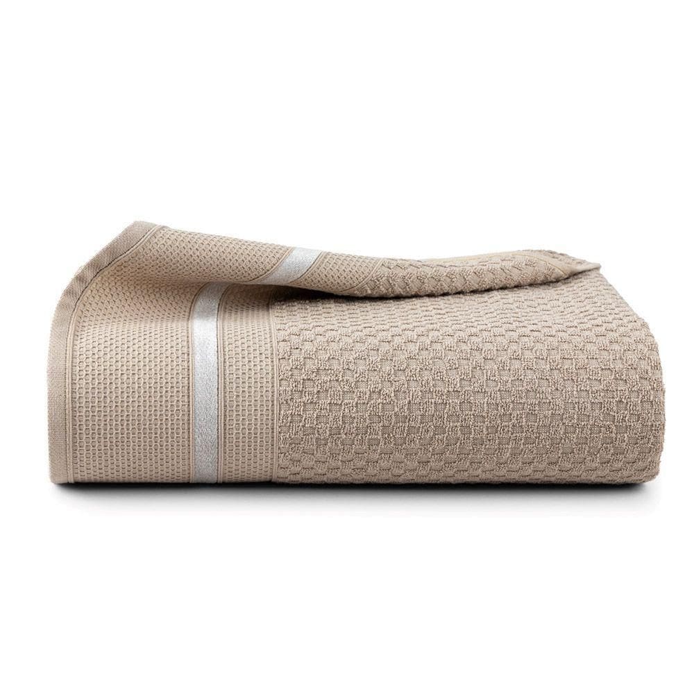 Toalha De Banho Medeli 1,50m X 80cm 01 Peça 100% Algodão Toque Suave - Bege