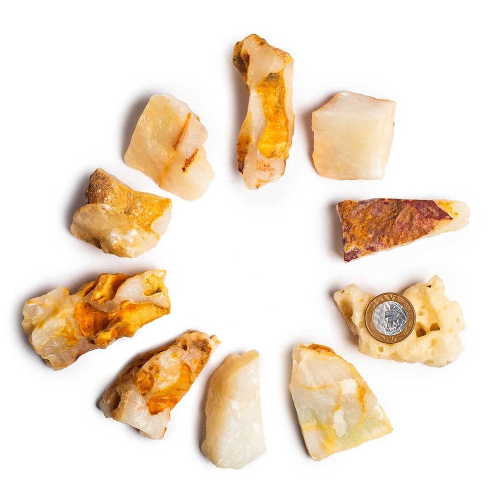 10 Alabastro Bruto Natural 5 a 9cm 50 a 100g Tipo B