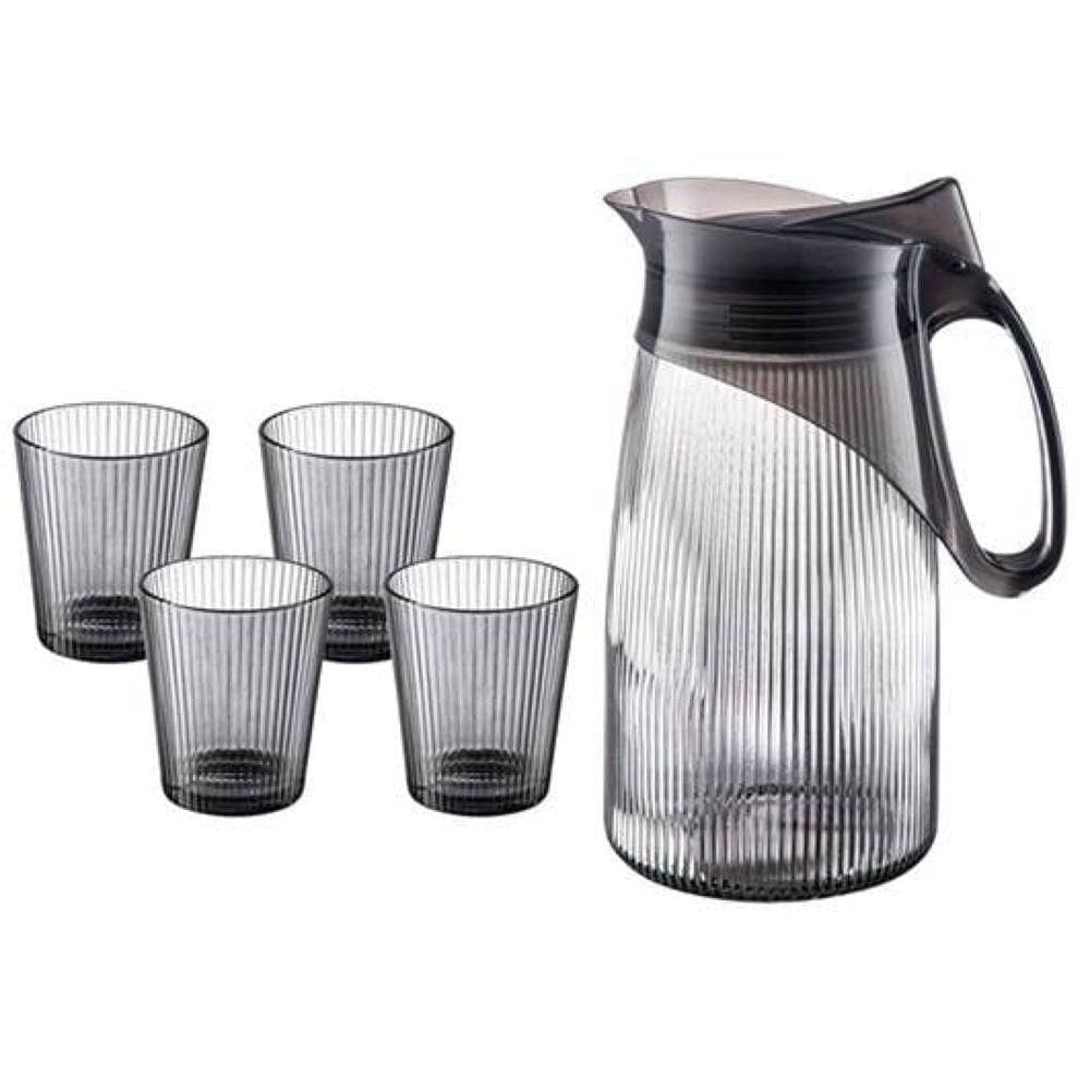 Jarra de Vidro 1,2 L com 4 Copos 250 ml Galante - Hauskraft