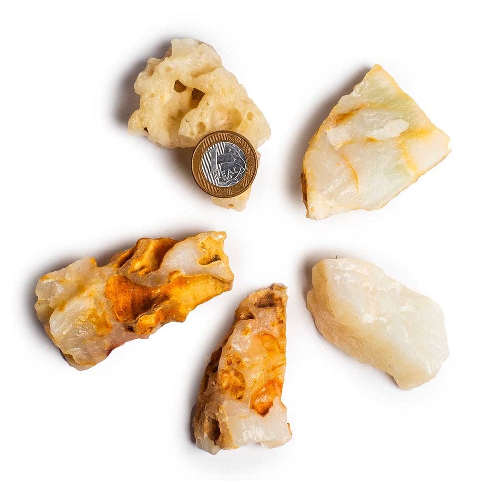 05 Alabastro Bruto Natural 5 a 9cm 50 a 100g Tipo B