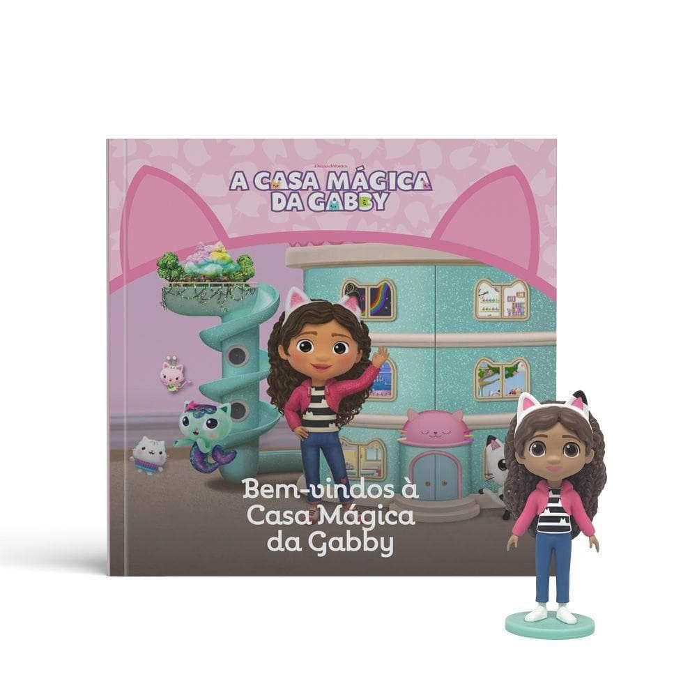 Gabbys Dollhouse Livro A Casa Mágica - Fun Divirta-se