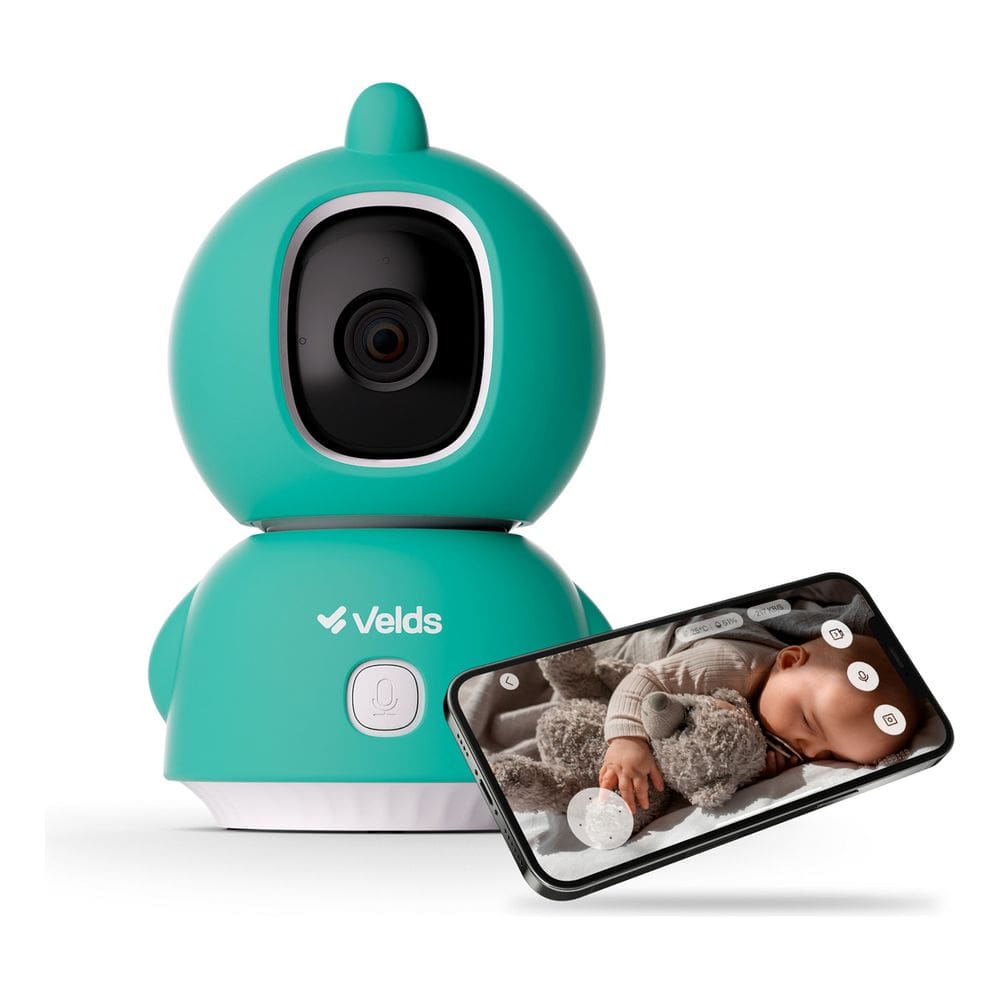 Babá Eletrônica Wi-fi Velds, Visão Noturna E Detecção De Choro, Câmera Bebê Smart C/ Capinha De Dragão