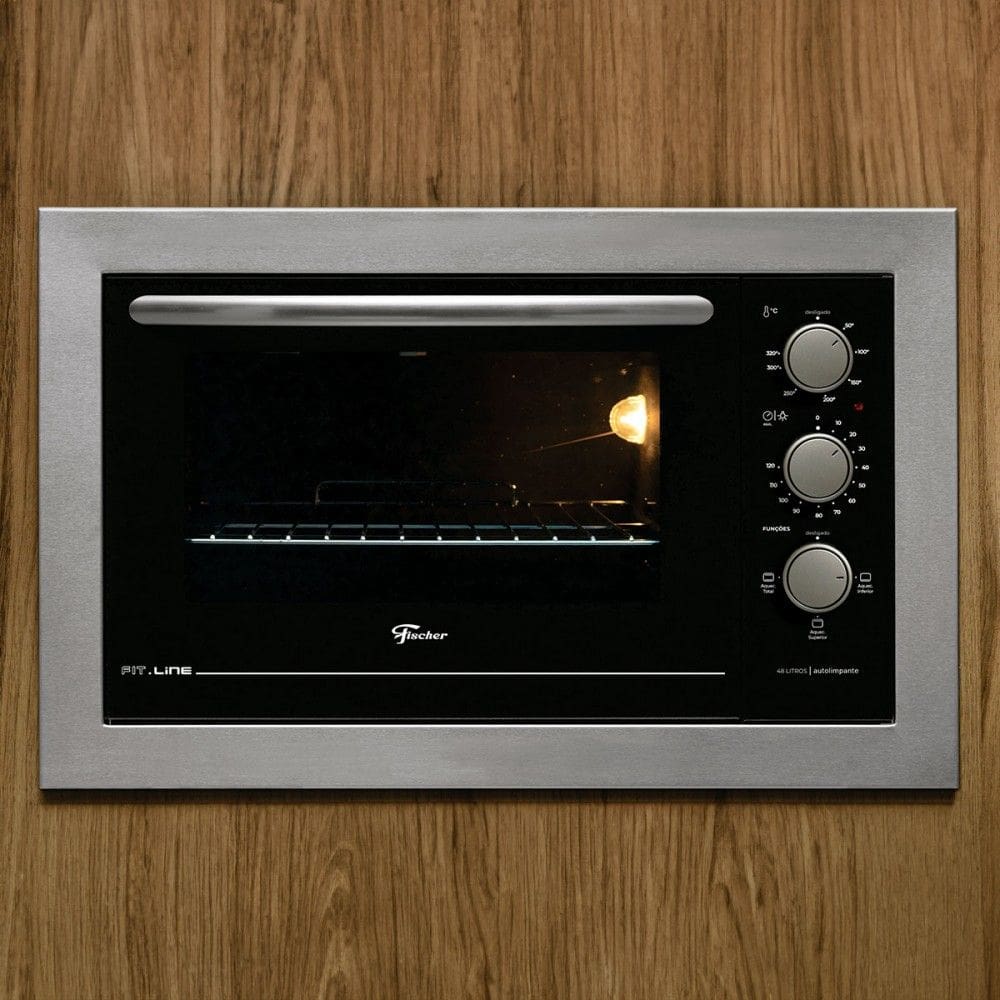 Forno Elétrico Fit Line Embutir 48l 220v Inox - Fischer